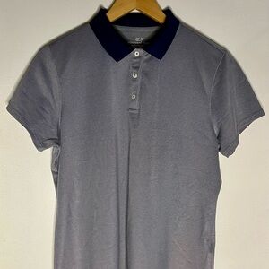 Vineyard Vines Women’s Navy Blue/Gray Polo with Navy Collar